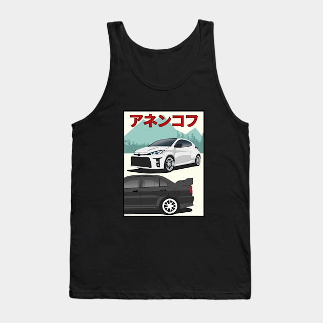 gr yaris vs evo 6 Tank Top by Rebellion Store